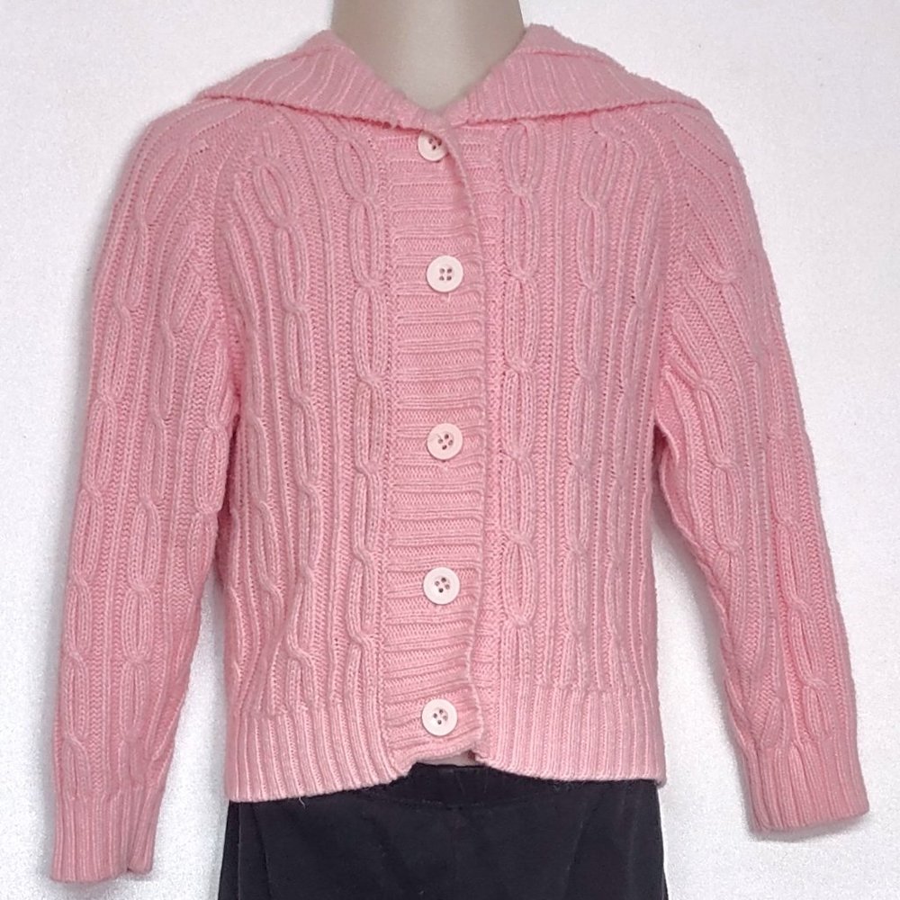 Calvin Klein Hooded Ribbed Sweater Girls Toddler Size 2T